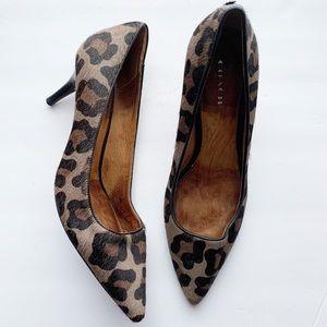 Coach Leopard Print Heels